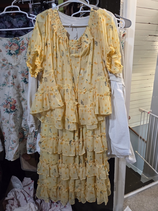 Free People Dresses & Skirts - Free People Sweet Yellow Top & Skirt Combo NWT XL